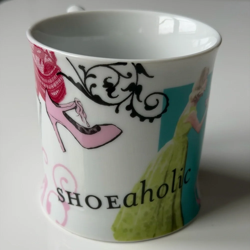 Rosanna “Shoeaholic Deal Stealer”Ceramic Coffee Mug with Shoes Design